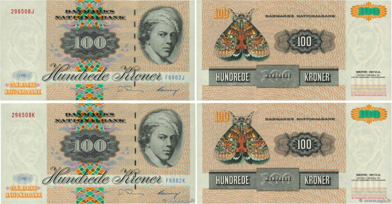 Country : DENMARK 
Face Value : 100 Kroner Consécutifs 
Date : 1996 
Period/Prov...