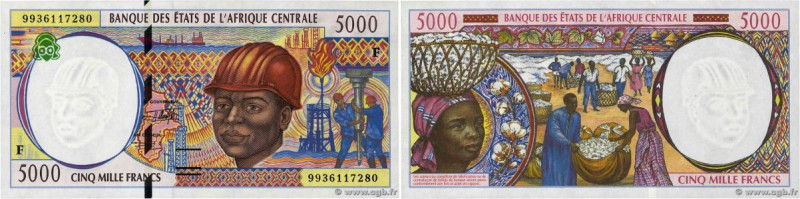 Country : CENTRAL AFRICAN STATES 
Face Value : 5000 Francs 
Date : 1999 
Period/...