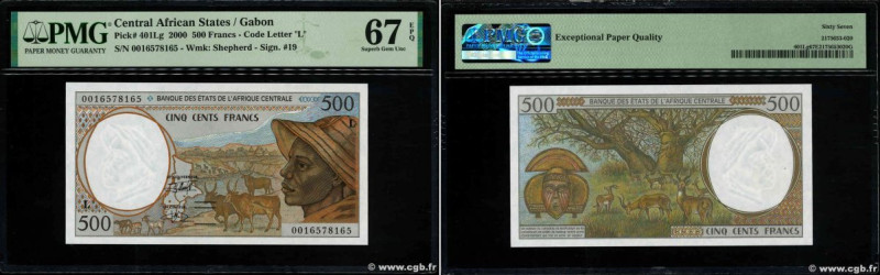 Country : CENTRAL AFRICAN STATES 
Face Value : 500 Francs 
Date : 2000 
Period/P...