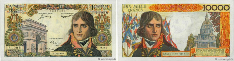 Country : FRANCE 
Face Value : 10000 Francs BONAPARTE 
Date : 07 juin 1956 
Peri...