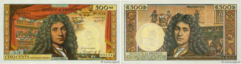 Country : FRANCE 
Face Value : 500 Nouveaux Francs MOLIÈRE 
Date : 08 janvier 19...