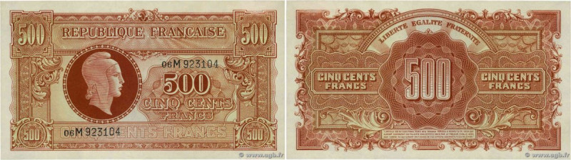 Country : FRANCE 
Face Value : 500 Francs MARIANNE fabrication anglaise 
Date : ...