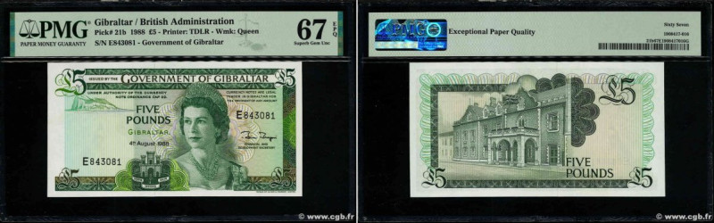 Country : GIBRALTAR 
Face Value : 5 Pounds 
Date : 04 août 1988 
Period/Province...