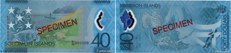 Country : SOLOMON ISLANDS 
Face Value : 40 Dollars Spécimen 
Date : 2018 
Period...