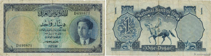 Country : IRAQ 
Face Value : 1 Dinar 
Date : (1950) 
Period/Province/Bank : Nati...