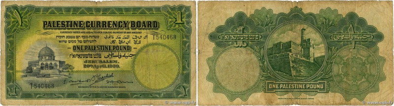 Country : PALESTINE 
Face Value : 1 Pound 
Date : 20 avril 1939 
Period/Province...