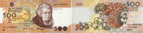 Country : PORTUGAL 
Face Value : 500 Escudos 
Date : 04 octobre 1989 
Period/Province/Bank : Banco de Portugal 
Catalogue reference : P.180c 
Alphabet...