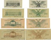 Country : RUSSIA 
Face Value : 50 Kopecks et 1, 3, 10 Roubles Lot 
Date : 1919 
Period/Province/Bank : Field Treasury, Northwest Front 
Catalogue refe...