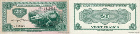 Country : RWANDA BURUNDI 
Face Value : 20 Francs 
Date : 05 octobre 1960 
Period/Province/Bank : Banque d'Émission du Rwanda et du Burundi 
Catalogue ...