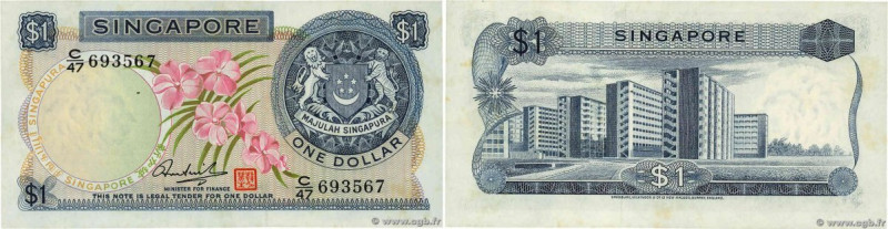Country : SINGAPORE 
Face Value : 1 Dollar 
Date : (1972) 
Period/Province/Bank ...