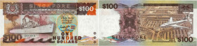 Country : SINGAPORE 
Face Value : 100 Dollars 
Date : (1985) 
Period/Province/Bank : Board of Commissioners Currency 
Catalogue reference : P.23a 
Alp...