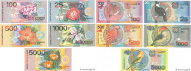 Country : SURINAM 
Face Value : 25 à 5000 Gulden Lot 
Date : 01 janvier 2000 
Period/Province/Bank : Centrale Bank van Suriname 
Catalogue reference :...