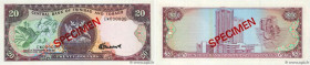 Country : TRINIDAD and TOBAGO 
Face Value : 20 Dollars Spécimen 
Date : (1985) 
Period/Province/Bank : Central Bank of Trinidad and Tobago 
Catalogue ...