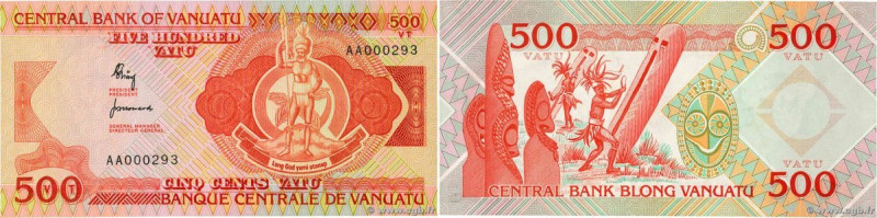 Country : VANUATU 
Face Value : 500 Vatu Petit numéro 
Date : (1982) 
Period/Pro...