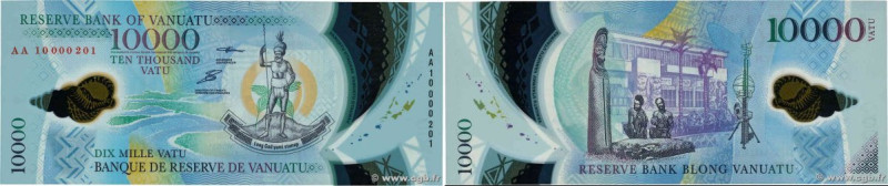 Country : VANUATU 
Face Value : 10000 Vatu Petit numéro 
Date : (2010) 
Period/P...