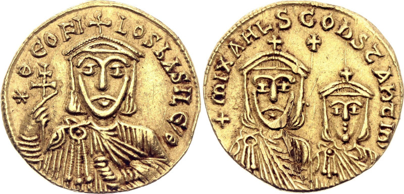 Byzantium Theophilos AV Solidus 831 - 840 AD

Sear# 1653, N# 292247; Gold 4.08...