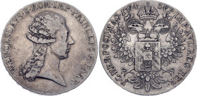 Austrian States Paar 1/2 Taler 1794

KM# 5, N# 124257; Silver 13.88 g.; Johann Wenzel; Mintage 400 pcs.; XF-