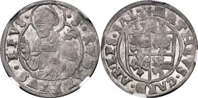Austrian States Salzburg 1/2 Batzen 1533 NGC MS63 Top Pop

Zöttl# 275-283, N# 73461; Silver; Matthäus Lang von Wellenburg; Only one coin has been sl...