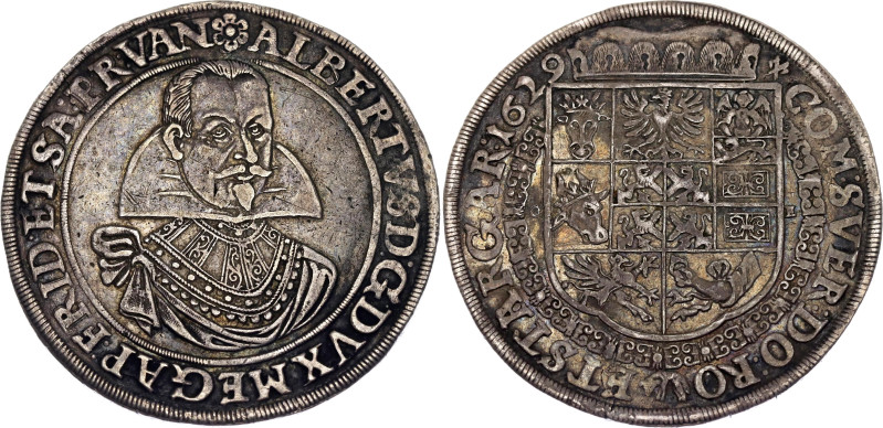 Bohemia Wallenstein Taler 1629 RR

Dav. 3450; Nechanicky 112, Noh./Pr. Tf. VII...