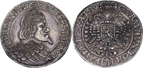 Bohemia Taler 1639 RR

Dav. 3204; Dietiker 807; Halacka 1171; Voglh. 202 I.; Silver; Ferdinand III, 1625-1637-1657. Reichstaler 1639, Prag. Münzmeis...