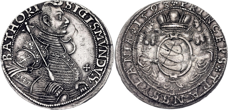 Transylvania Taler 1593

Dav. 8804; Resch 146.; Silver; Prince of Transylvania...