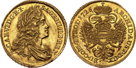 Austria Dukat 1726

KM# 1559, N# 89332; Gold (.986) 3.44 g.; Joseph II; Vienna Mint; UNC with mint luster