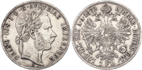 Austria 1 Florin 1872 A Key Date

KM# 2221, N# 31958; Silver; Franz Joseph I; Vienna Mint; Rare, Krause XF = 2500$; XF
