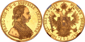 Austria 4 Dukat 1913 NGC MS 62PL

KM# 2276, Her# 27-70; Gold (.986); Franz Joseph I; UNC with a beautiful mirror fields
