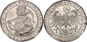Austria 2 Gulden 1885 "Shooting Festival in Innsbruck" NGC MS63

Hauser# 5129, Peltzer# 1879, Slg. Horsky 6309; Silver; By A. Scharff and A. Busson;...