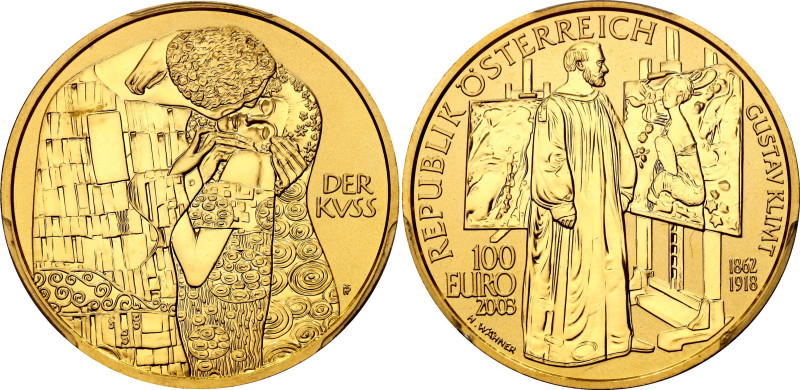 Austria 100 Euro 2003 PCGS MS69

KM# 3108, Fr# 938, N# 58030; Gold (.986) 16.2...