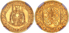 Czechoslovakia 1 Dukat 1923 NGC MS64

KM# 8, Fr# 2, N# 19852; Gold (.986) 3.49 g.; Mintage: 61861 pcs.; UNC with full mint luster