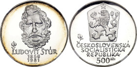 Czechoslovakia 500 Korun 1981 NGC PF68 Ultra Cameo Top Pop

KM# 105, N# 20201; Silver, Proof; 125th Anniversary - Death of Ludovit Stur; Mintage: 15...