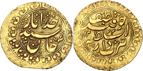 Central Asia Khoqand Khanate 1 Tilla 1858 AH 1274

C# 100, N# 352332; Gold 4.50 g.; Muhammad Khudayar Khan; AUNC