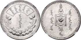 Mongolia 1 Tugrik 1925 (15) NGC MS62

KM# 8, N# 6496; Silver; Leninigrad Mint
