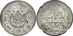 Tibet 10 Srang 1950 BE 1624 NGC AU58

Y# 29a, N# 21362; Billon; Tibetan Authority (1907 - 1959)