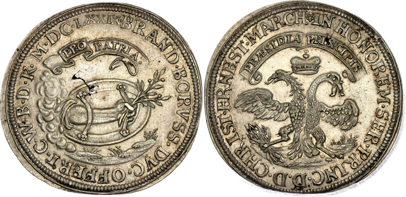 German States Brandenburg-Bayreuth Reichstaler 1679 RRR

Dav. 6274; Fischer/Ma...