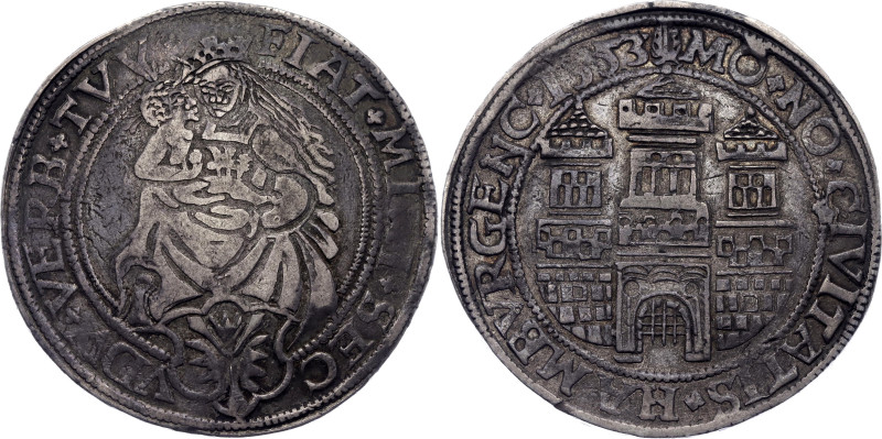 German States Hamburg Taler 1553 Rare

Dav# 9216, Gaed# 286; Silver; Madonna; ...
