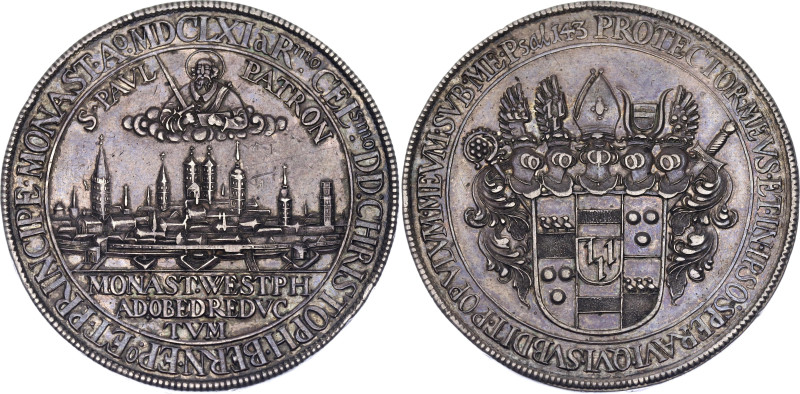 German States Munster Bistum 2 Taler 1661

Dav. 5602. Schulze 105.; Silver; Ch...