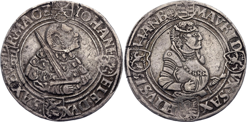 German States Saxony-Ernestine Taler 1544

MB# 288, Dav# 9730, Schnee# 104; Si...