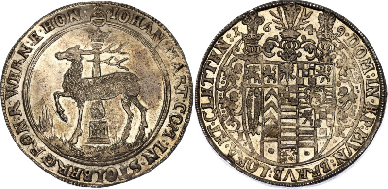 German States Stolberg Reichstaler 1649

Dav. 7786; Friederich 1177.; Silver; ...