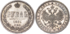 Russia 1 Rouble 1881 СПБ НФ

Bit# 95, N# 16511; Ex Kunker 338 - 4880; Silver; AUNC/UNC with a nice toning