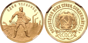 Russia - USSR 1 Chervonetz 1980 ММД NGC PF70 ULTRA CAMEO

Y# 85, Schön# 29, Fr# 181a, CBR# 3213-0010, N# 26865; Gold (.900) 8.60 g, Proof; Mintage: ...