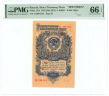 Russia - USSR 1 Rouble 1947 (1957) Specimen PMG 66EPQ Gen UNC

P# 217s, N# 207828; # Oa 001614