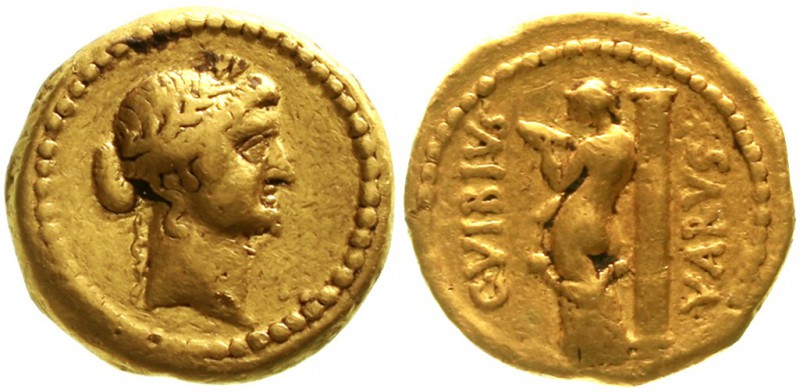 Römische Goldmünzen Römische Republik C. Vibius Varus 42 v. Chr
Aureus 42 v. Ch...