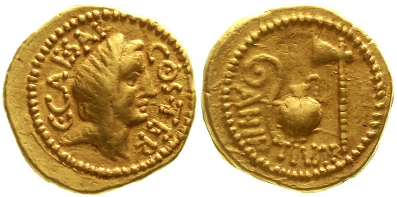 Römische Goldmünzen Imperatorische Prägungen Gaius Julius Caesar, Diktator 46-44...