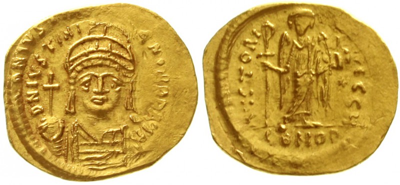 Byzantinische Goldmünzen Kaiserreich Justinian I., 527-565
Solidus 527/565, Con...