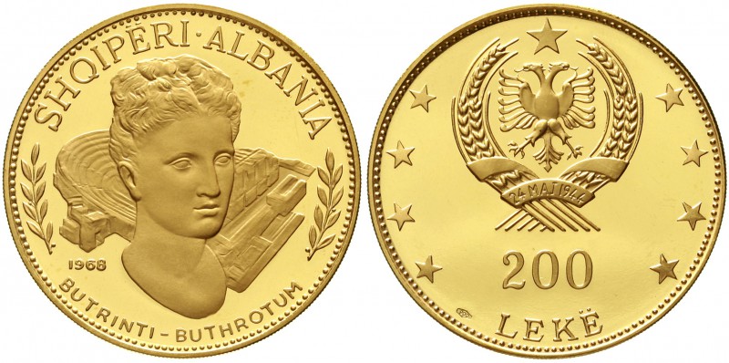 Ausländische Goldmünzen und -medaillen Albanien Sozialistische Volksrepublik, 19...