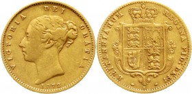 Ausländische Goldmünzen und -medaillen Australien Victoria, 1837-1901
Half Sovereign 1872 S, Sydney. 3,92 g. 917/1000.
fast sehr schön