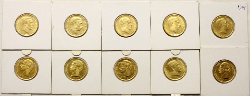 Ausländische Goldmünzen und -medaillen Dänemark Frederik VIII., 1906-1912
10 X ...