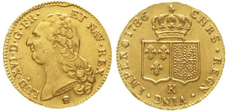 Ausländische Goldmünzen und -medaillen Frankreich Ludwig XVI., 1774-1793
Doppel...